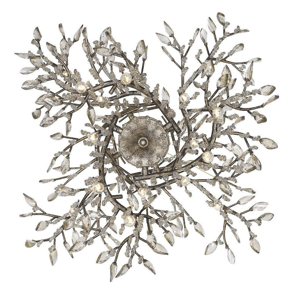 Golden Lighting - 9903-18 - Autumn Twilight - 18 Light 2-Tier Chandelier in Organic style - 27.5 Inches high by 40 Inches wide