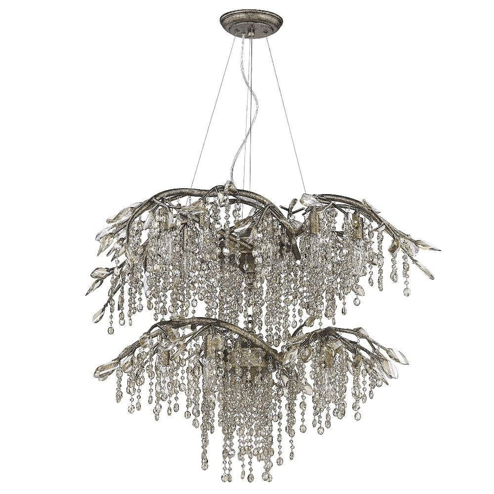 Golden Lighting - 9903-18 - Autumn Twilight - 18 Light 2-Tier Chandelier in Organic style - 27.5 Inches high by 40 Inches wide