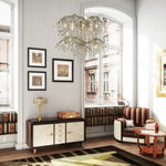Golden Lighting - 9903-18 - Autumn Twilight - 18 Light 2-Tier Chandelier in Organic style - 27.5 Inches high by 40 Inches wide