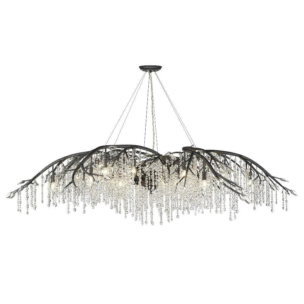 Golden Lighting - 9903-24 BI - Autumn Twilight - 24 Light Chandelier in Organic style - 23 Inches high by 78 Inches wide