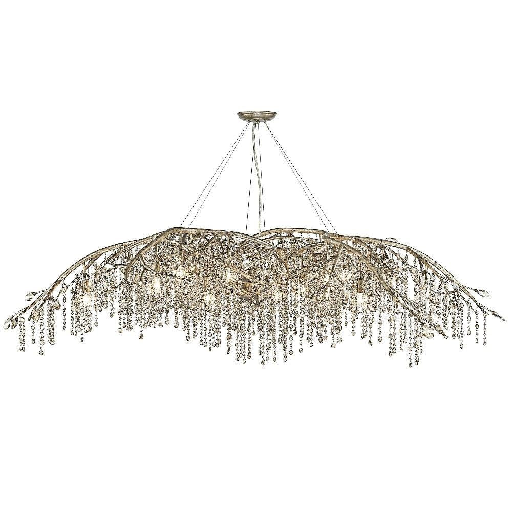 Golden Lighting - 9903-24 BI - Autumn Twilight - 24 Light Chandelier in Organic style - 23 Inches high by 78 Inches wide