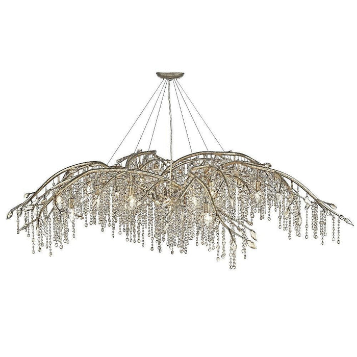 Golden Lighting - 9903-24 BI - Autumn Twilight - 24 Light Chandelier in Organic style - 23 Inches high by 78 Inches wide