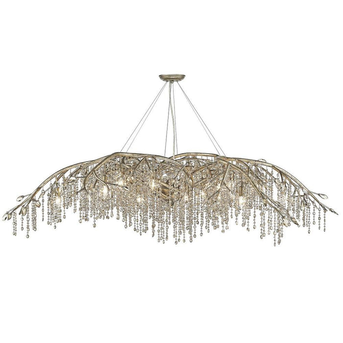 Golden Lighting - 9903-24 BI - Autumn Twilight - 24 Light Chandelier in Organic style - 23 Inches high by 78 Inches wide