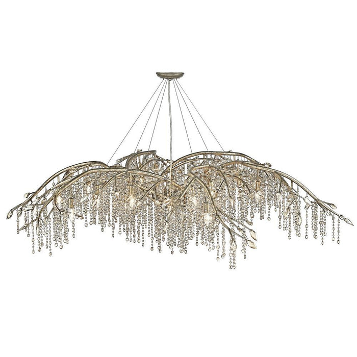 Golden Lighting - 9903-24 BI - Autumn Twilight - 24 Light Chandelier in Organic style - 23 Inches high by 78 Inches wide