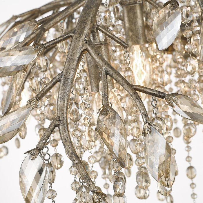 Golden Lighting - 9903-24 BI - Autumn Twilight - 24 Light Chandelier in Organic style - 23 Inches high by 78 Inches wide