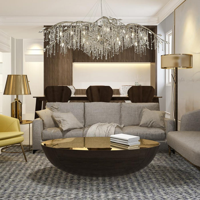 Golden Lighting - 9903-24 BI - Autumn Twilight - 24 Light Chandelier in Organic style - 23 Inches high by 78 Inches wide