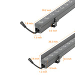 Aluminum Linear LED Outdoor Wall Washer Lights with Rotatable Bracket Architectural Lighting