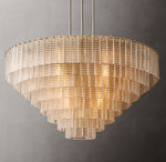 Sirene Clear Glass Round Chandelier 52"