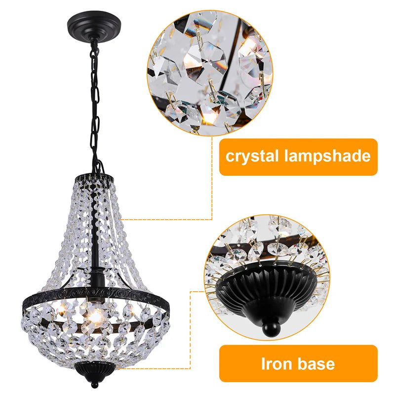 Luxury Crystal Pendant Chandelier for Modern Living Dining Room Hotel Decor