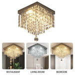 Crystal LED Chandelier Ceiling Lamp for Luxe Home Decor