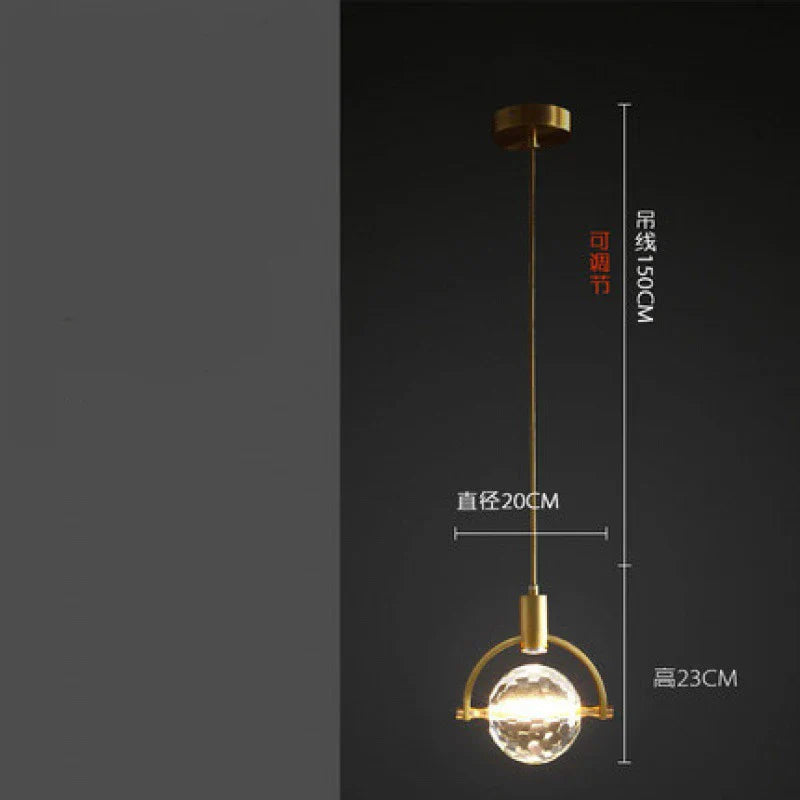 Crystal LED Ceiling Lamp Chandelier Iron Art Bar Home Decor.