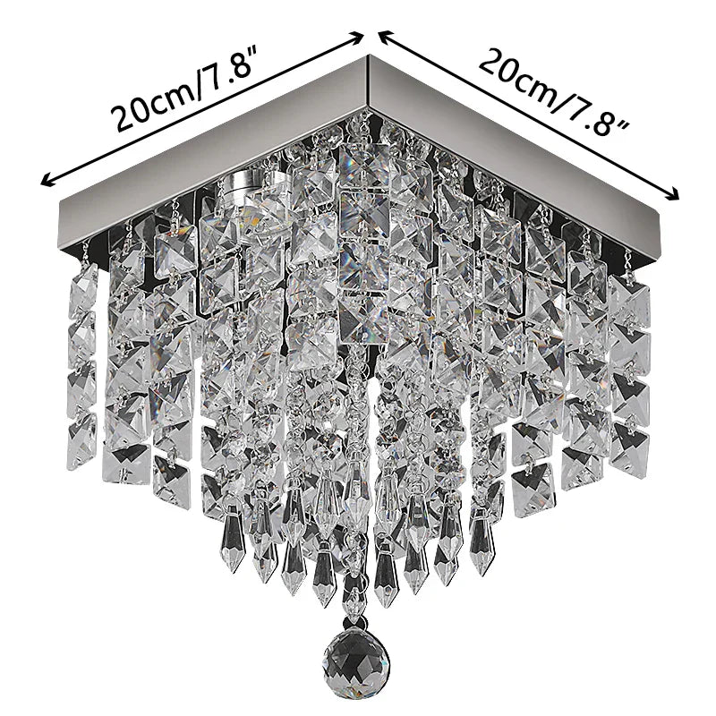 Crystal LED Chandelier Ceiling Lamp for Luxe Home Decor