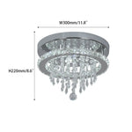 Crystal Ceiling Chandelier: Modern K9 LED Smart Ring Light Fixture for Dining & Living Room