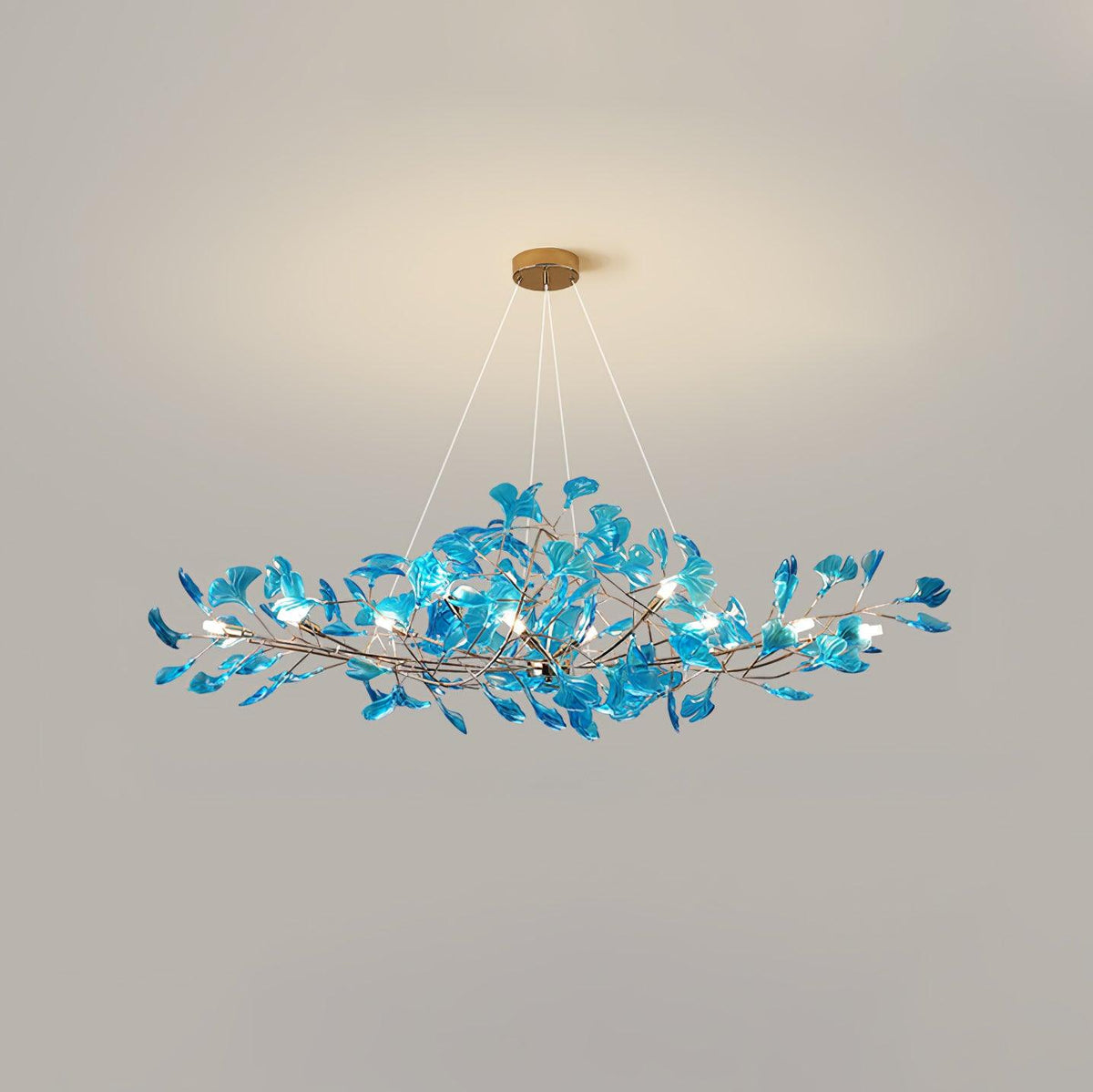 Acrylic Ginkgo Leaf Chandelier