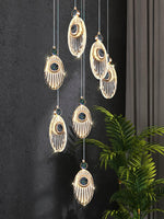 Acrylic Necklace Pendant Light 7.1"