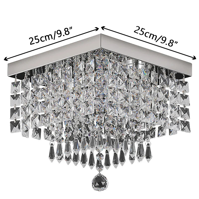 Crystal LED Chandelier Ceiling Lamp for Luxe Home Decor