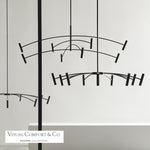 Aerial Chandelier, LED, Matte Black, 50"W (700ARL55B-LED930 70P9D5M)