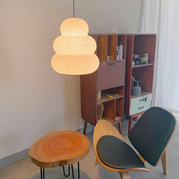 Akari Gourd Pendant Light 15.7"