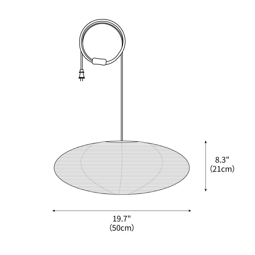 Akari Oval Pendant Swag Light