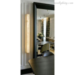 Alabaster Pillar Sconce