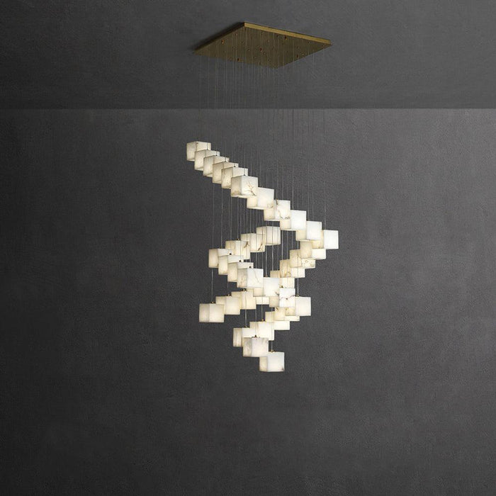 Alabaster Box Chandelier