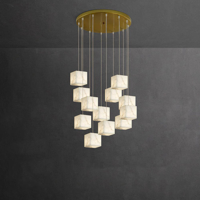 Alabaster Box Chandelier