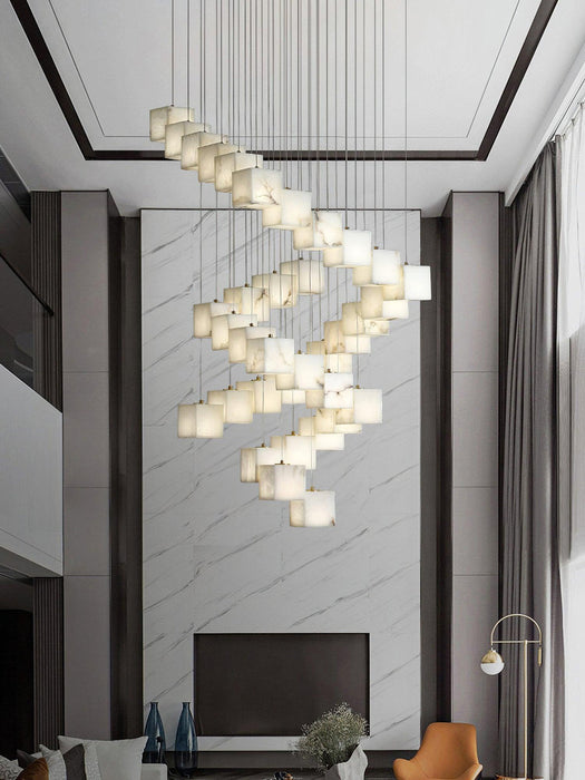 Alabaster Box Chandelier