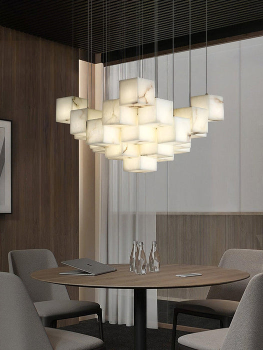 Alabaster Box Chandelier