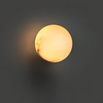 Alabaster Mini Orb Wall Lamp