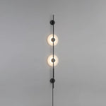 Alabaster Vertical Plug-in Wall Sconce