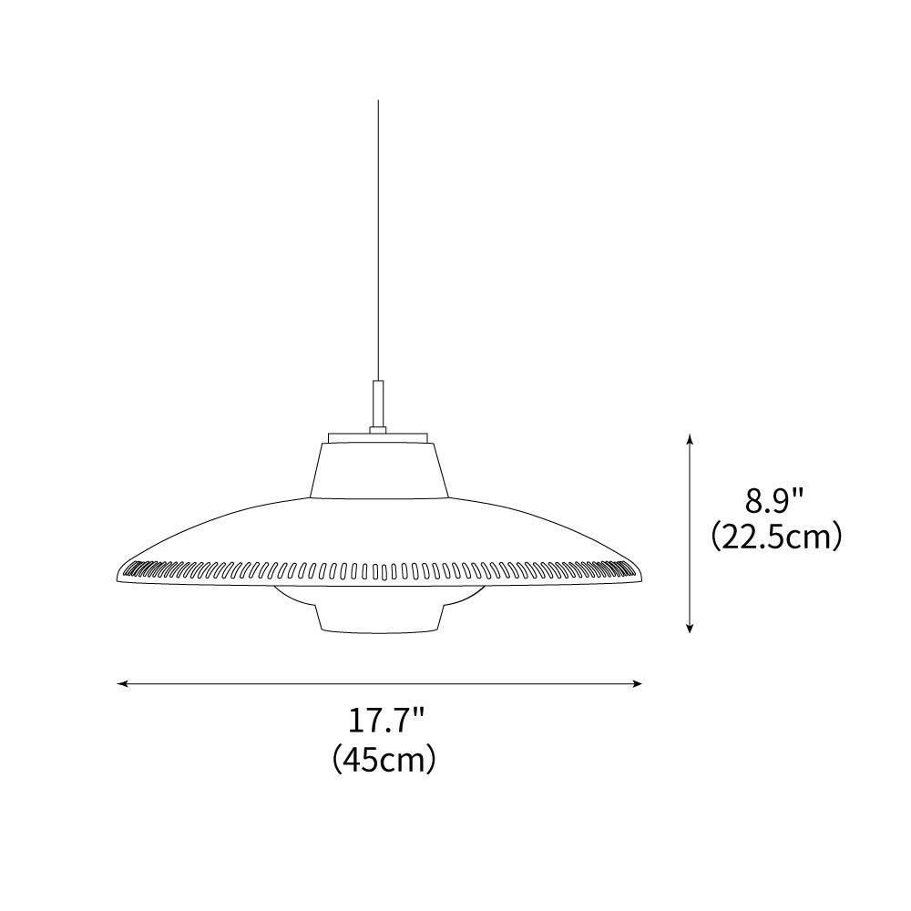 Alien Frisbee Pendant Lamp 17.7"