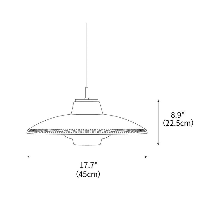 Alien Frisbee Pendant Lamp 17.7"