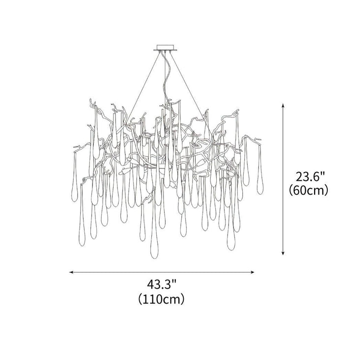 Aqua Empire Chandelier 43.3"