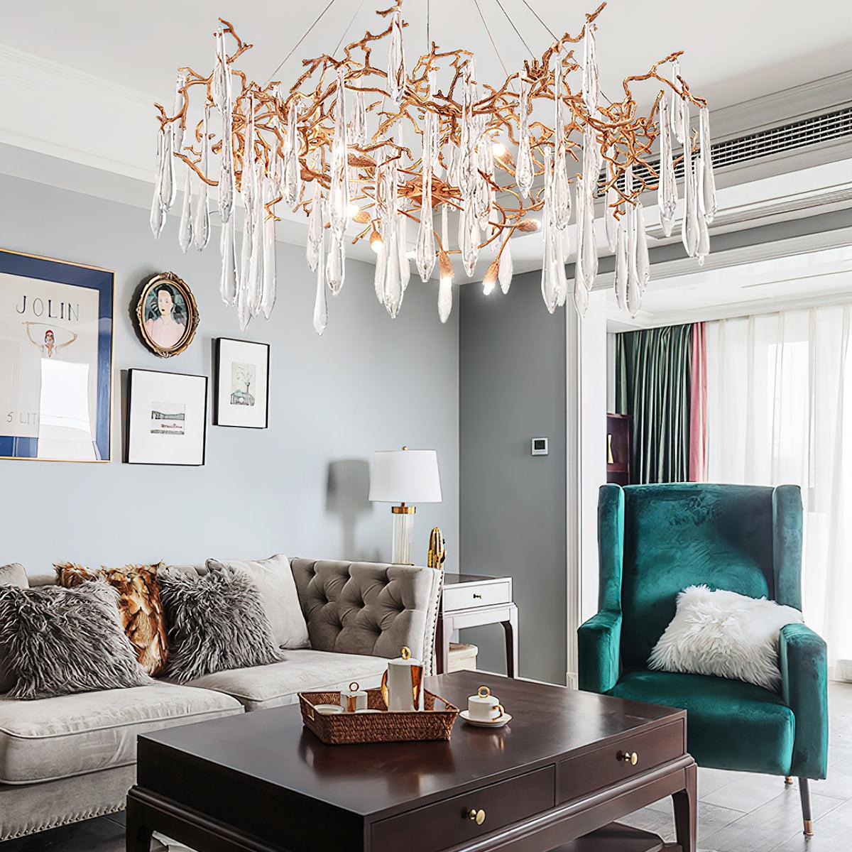Aqua Empire Chandelier 43.3"