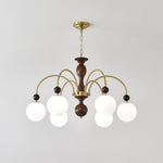 Archway Walnut Color Chandelier