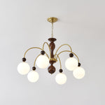 Archway Walnut Color Chandelier