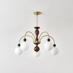 Archway Walnut Color Chandelier