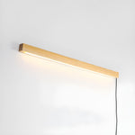 Arlo Linear Wood Plug-in Wall Light