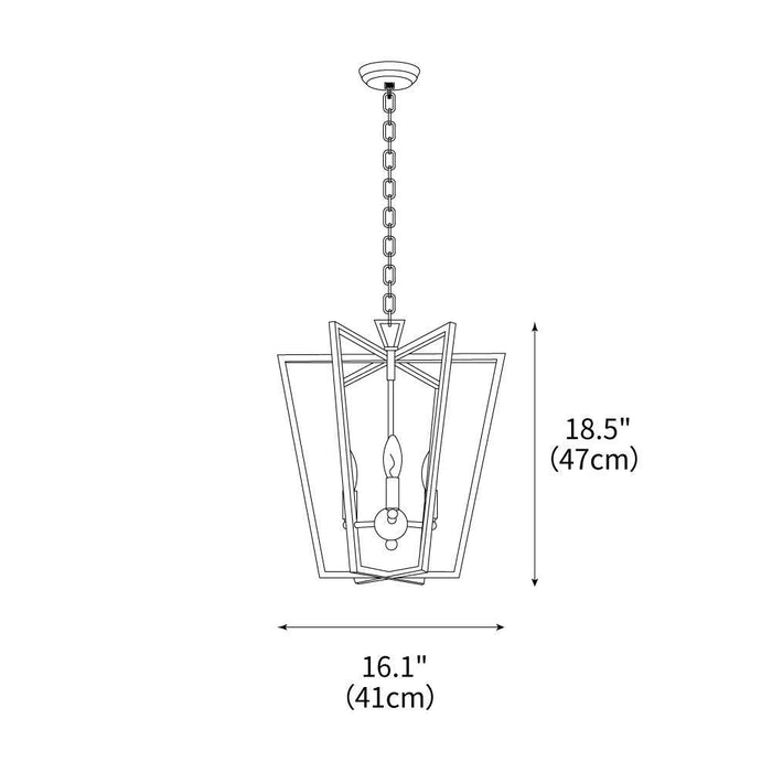 Art Deco Crest Pendant Light