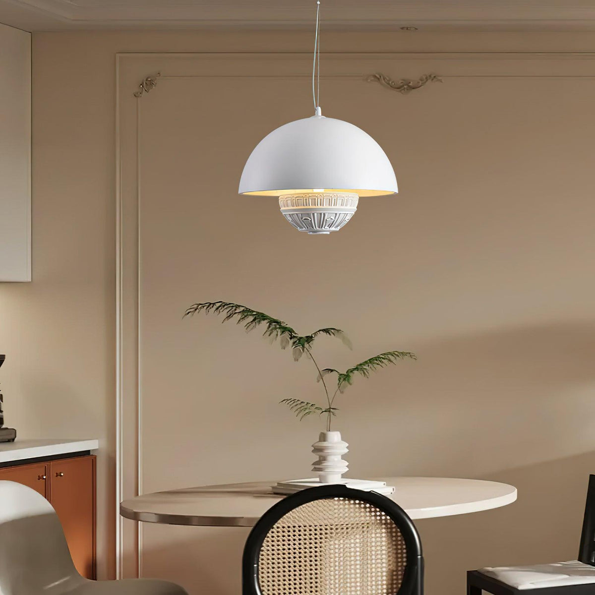 Art Flying Saucer Pendant Lamp 13.8"