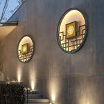 Round Outdoor Wall Light