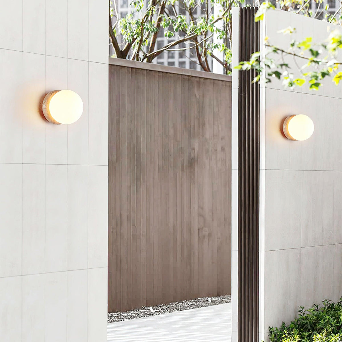 Asteroid Outdoor Wall Light 6.3"