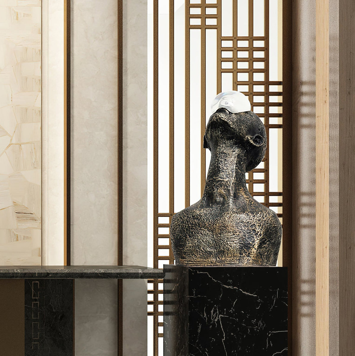 Atlas Guardian Sculpture Table Ornaments