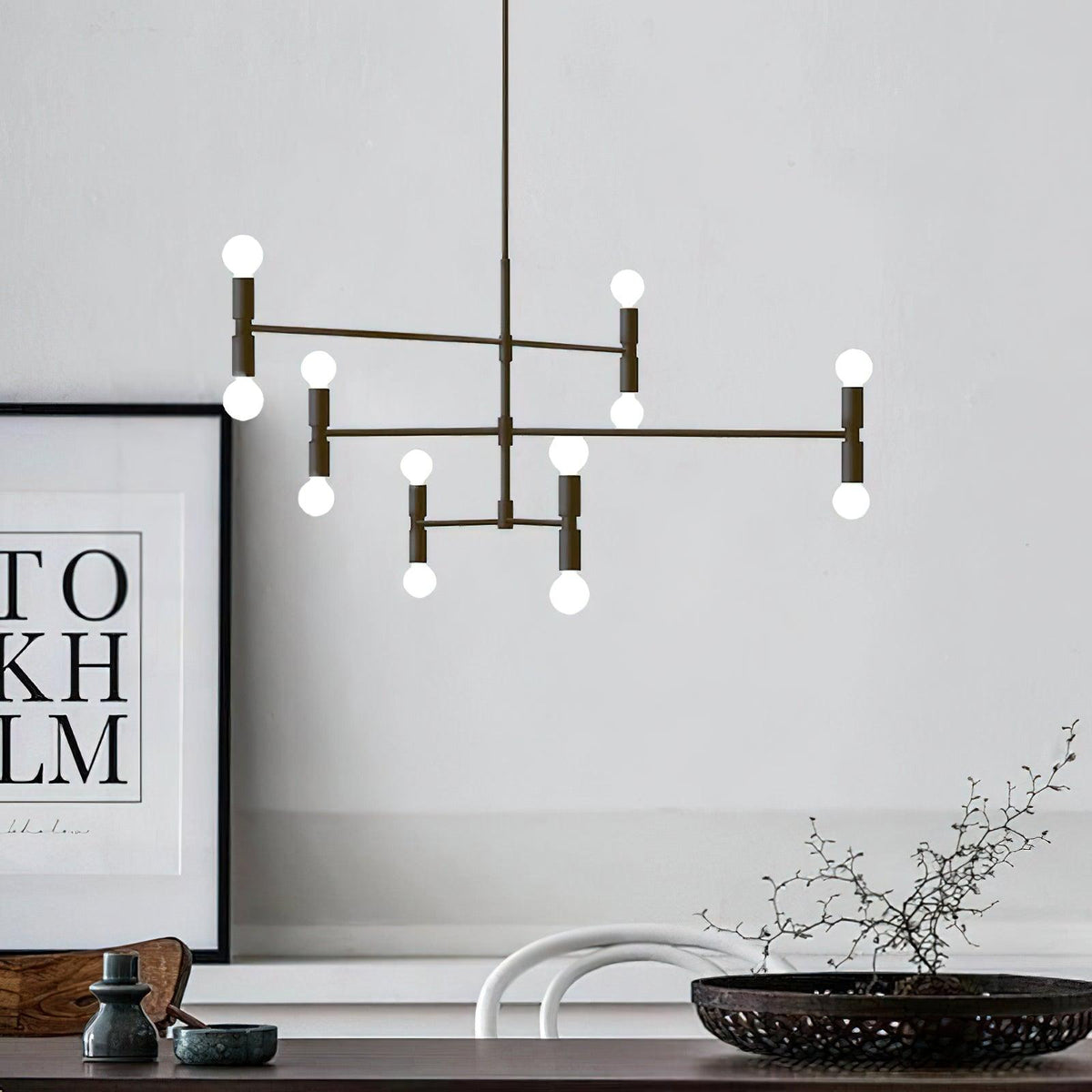 Atomium Chandelier 33.5"