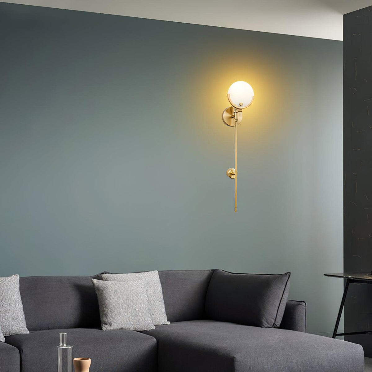 Ava Brass Wall Lamp
