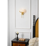 Ava Brass Wall Lamp