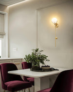 Ava Brass Wall Lamp