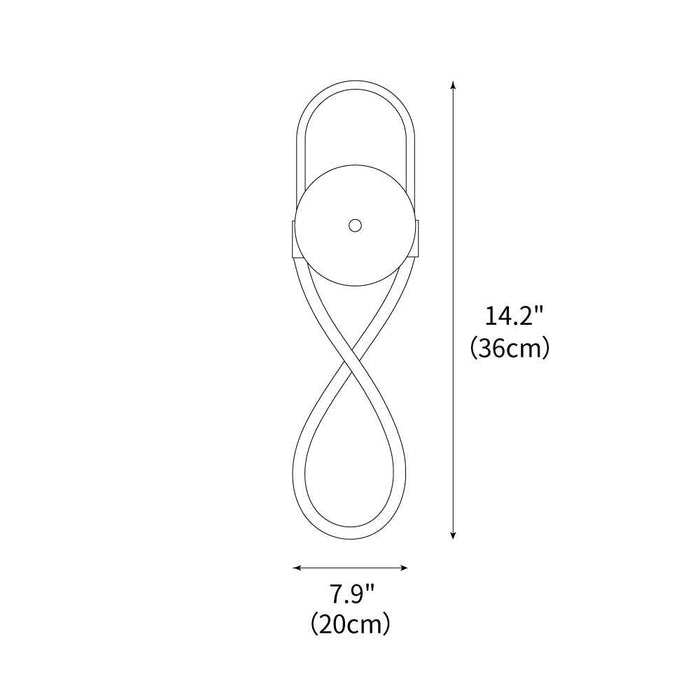 Bead Cascade Loop Wall Lamp