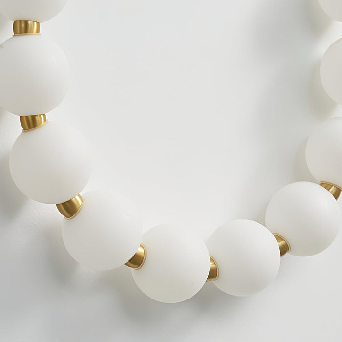 Bead Cascade Loop Wall Lamp