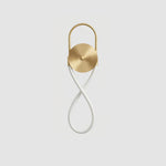 Bead Cascade Loop Wall Lamp